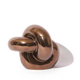 Load image into Gallery viewer, bronze ceramic twisted knot