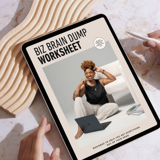 Biz Brain Dump Worksheet: How to see whatβs really going on in your business