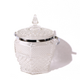 Load image into Gallery viewer, vintage glass diamond patterned ice bucket
