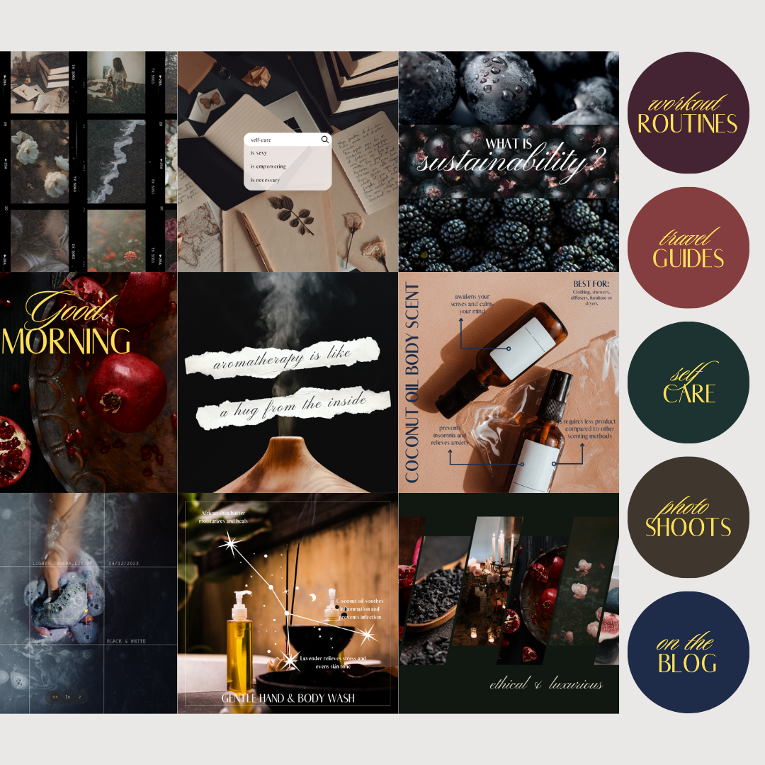 Dark & Moody Instagram Templates