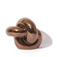 Load image into Gallery viewer, bronze ceramic twisted knot
